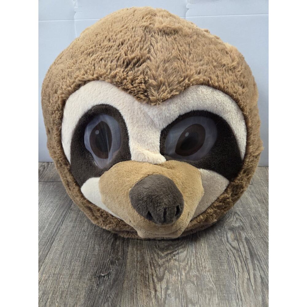 Dan Dee Big Greeter Head Mask Rascally Racoon Plush Cosplay Halloween